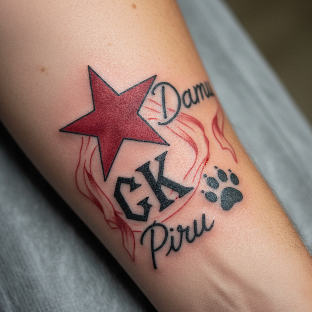 Bloods — Estrella de 5 Puntas, 'CK', 'Damu'