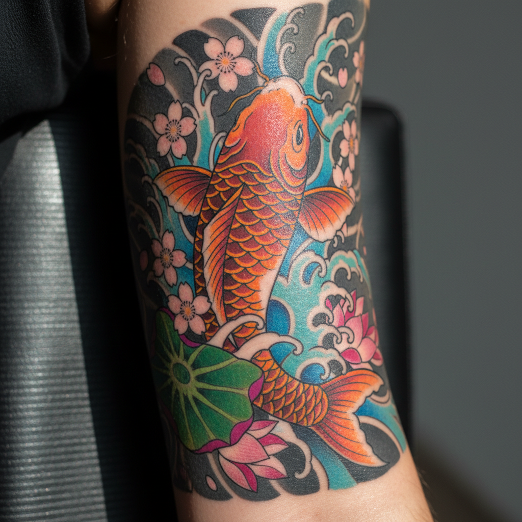 Pez Koi (Japonés Tradicional)