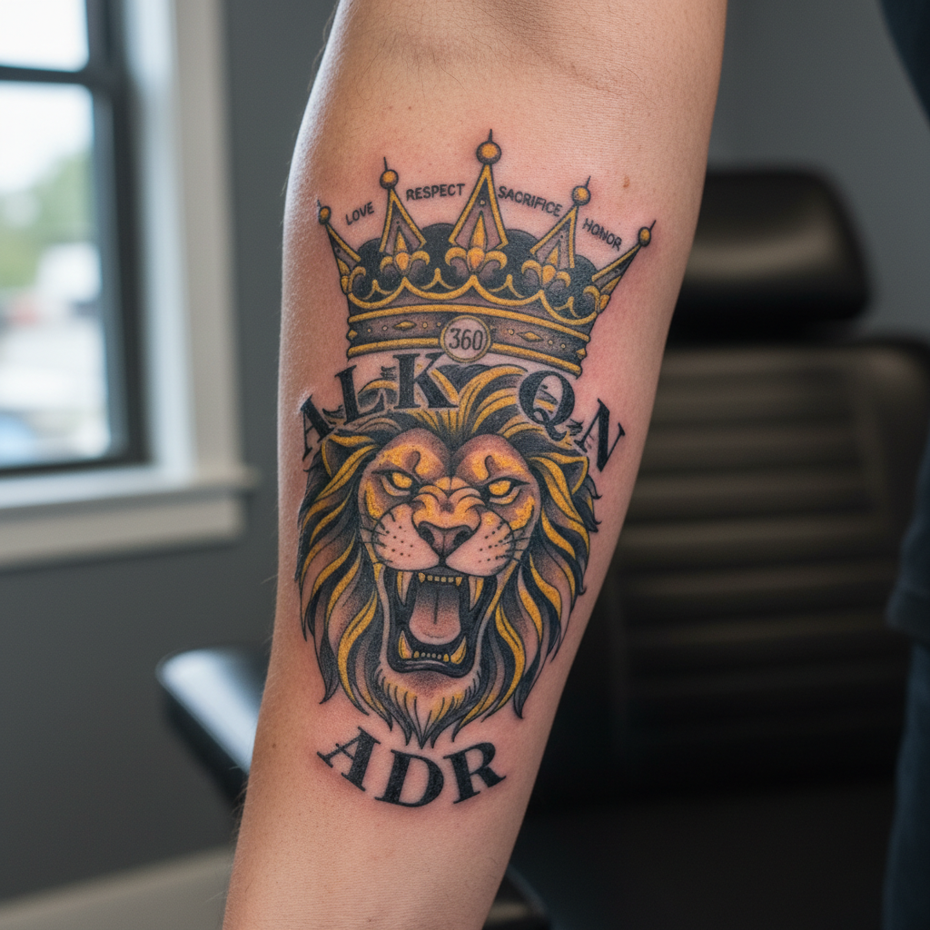 Latin Kings — Corona de 5 Puntas, León, 'ALKQN'