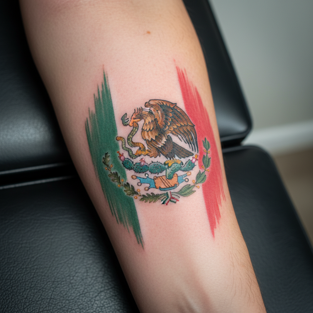 Bandera Mexicana / Águila y Serpiente