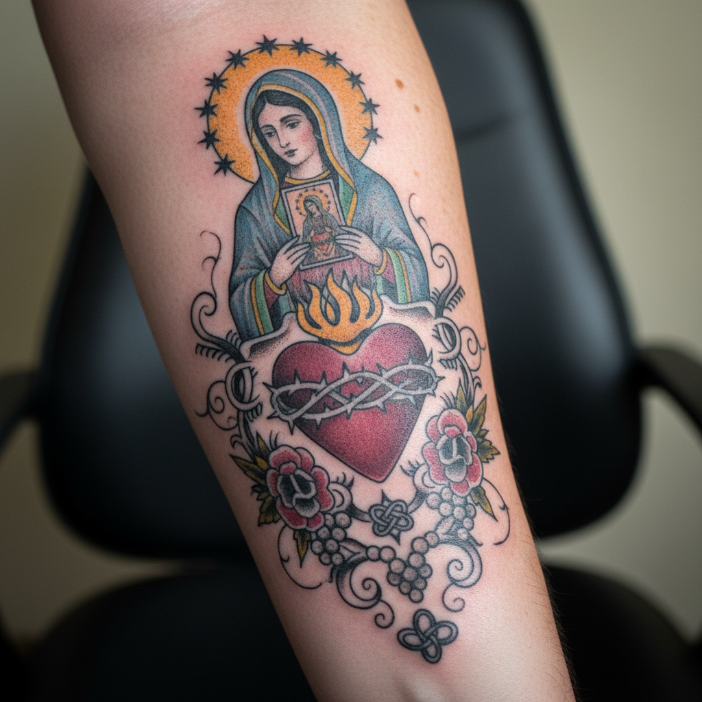 'Ndrangheta — Sagrado Corazón, Madonna de Polsi, Santina