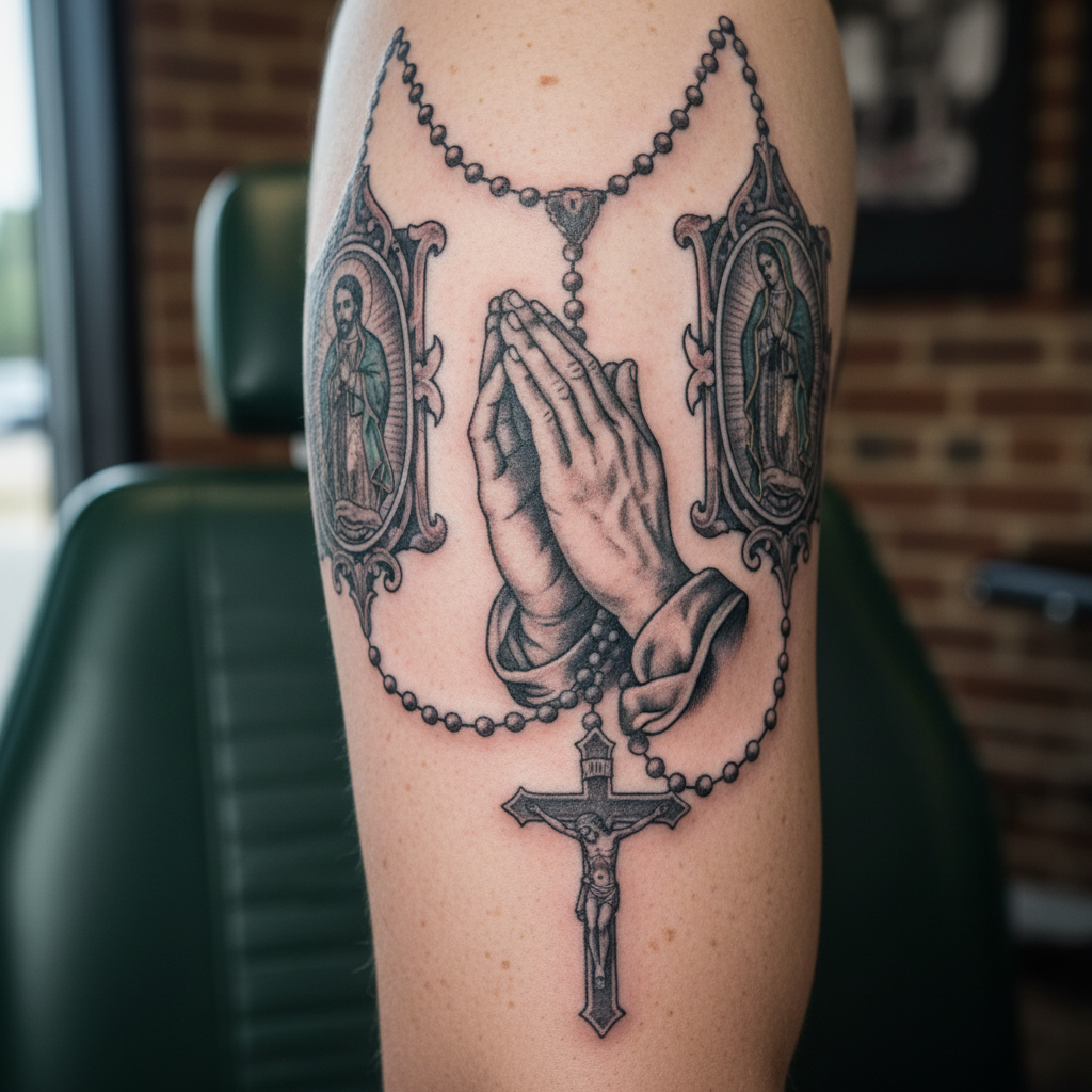 Rosario + Manos en Oración (Religioso)