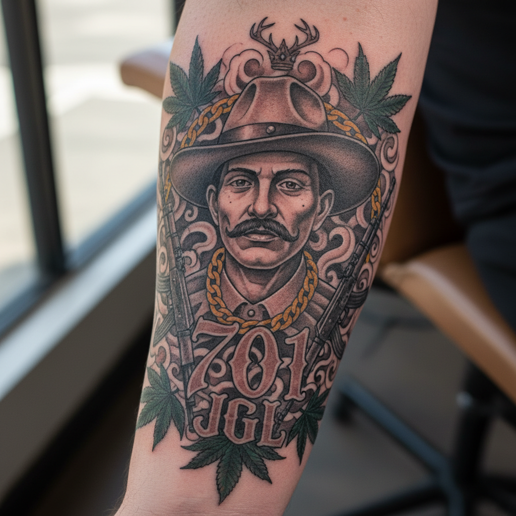 Sinaloa Cartel — Jesús Malverde, '701', Buchón Iconography — visual reference
